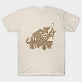 Woolly Rhino (Elasmotherium) On His Own T-Shirt